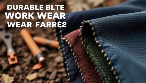 durable work wear fabric built  tough jobs