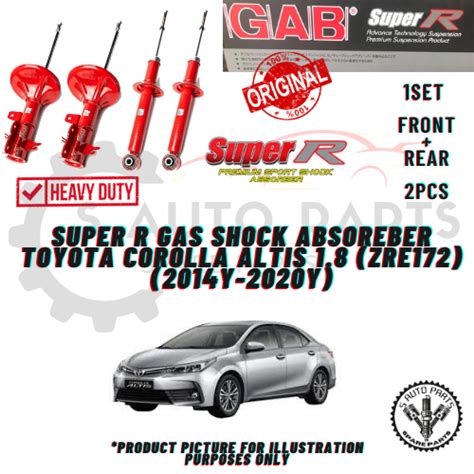 Toyota Corolla Altis Zre Front Pcs Rear Pcs Set Gab Super