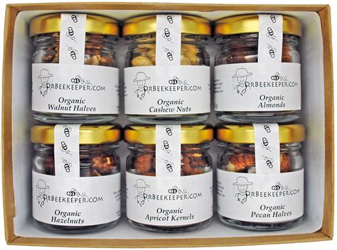 DrBeekeeper Organic Nut Gift Box (6x1.5 oz jars) - DrBeekeeper