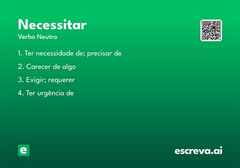 Como Se Escreve Necessitar - Necessitar - Significado e Sinônimo - escreva.ai