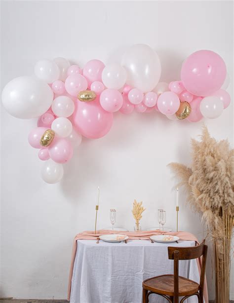 Kit Arche De Ballons Rose Et Blanche Vegaooparty