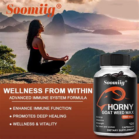 Horny Goat Weed Capsules Enhance Performance Stamina Build Muscle