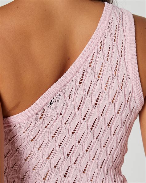 Sndys Claire One Shoulder Mini Dress Pink Surfstitch