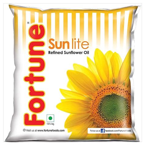 Fortune Sunlite Refined Sunflower Oil Pouch 500 Ml Amazon In