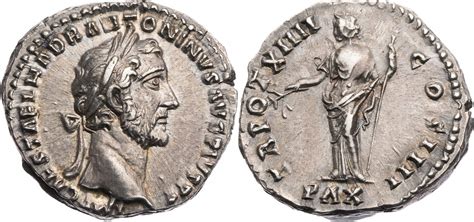 R Mische Kaiserzeit Denar N Chr Antoninus Pius Kopf Pax