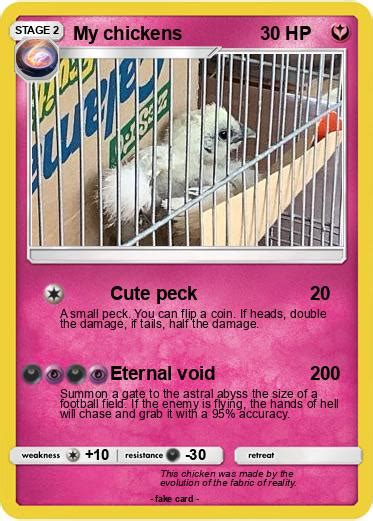 Pokémon My Chickens Cute Peck My Pokemon Card