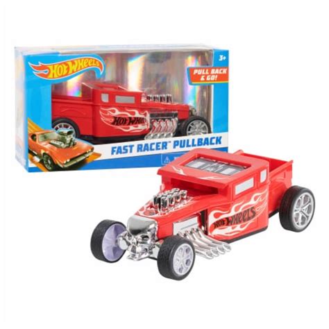 Mattel Hot Wheels Fast Racer Bone Shaker Pullback Vehicle Red