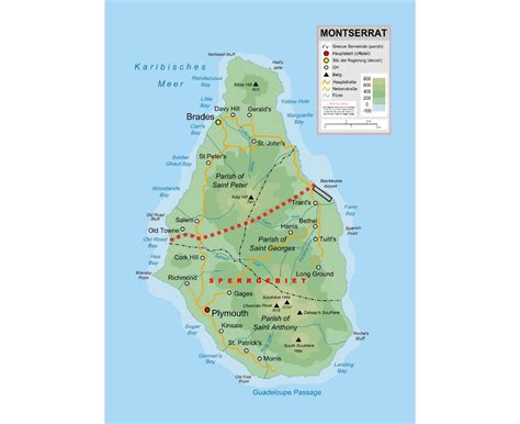 Montserrat Island Map