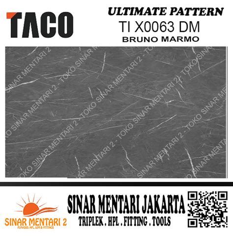 Jual TACO HPL ULTIMATE PATTERN TI X0063 DM Bruno Marmo Jakarta Barat