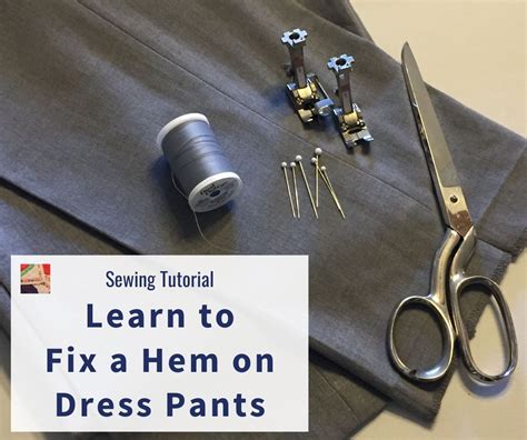 How To Mend How To Fix A Hem On Dress Pants Needlepointers