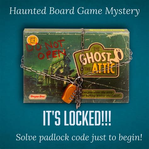 Ghost in the Attic Haunted Escape Room Game Mystery | Real Locks