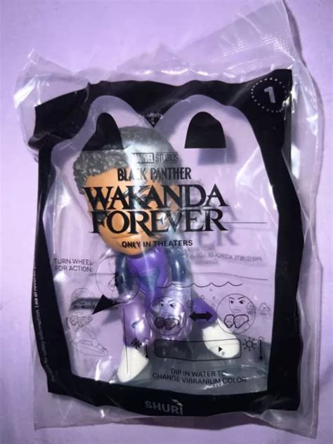 BLACK PANTHER WAKANDA Forever 2022 McDonald S Happy Meal Toy 1 NEW