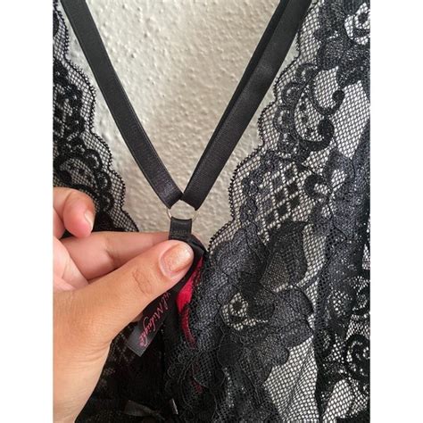 Intimates Sleepwear Gothcore Goth Black Baby Doll Lace Sheer Nude Dress Size S Poshmark