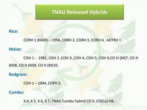 Hybrid breeding | PPT