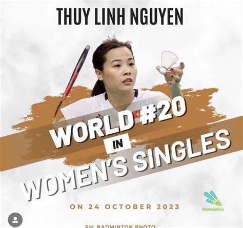 Hot girl cầu lông Việt Nam Nguyễn Thùy Linh lập cột mốc lịch sử trên BXH thế giới Tinmoi