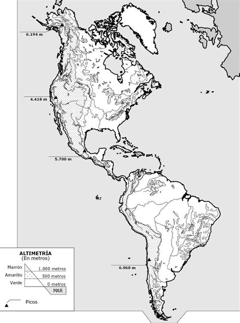 Mapa Mudo De America Para Rellenar