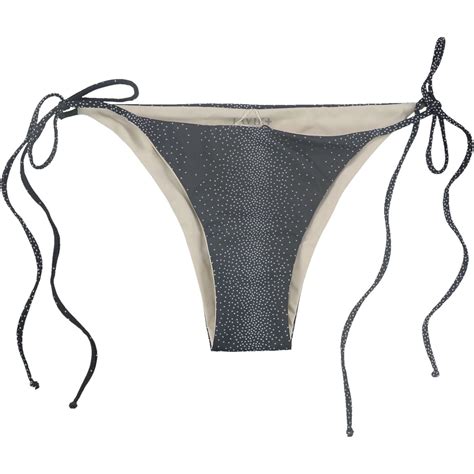Tavik Womens Jax Side Tie Swim Mix N Match Bikini Bottom Black Large