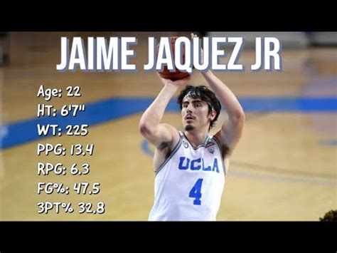 Jaime Jaquez Jr Nba Draft Prospect Ucla Youtube