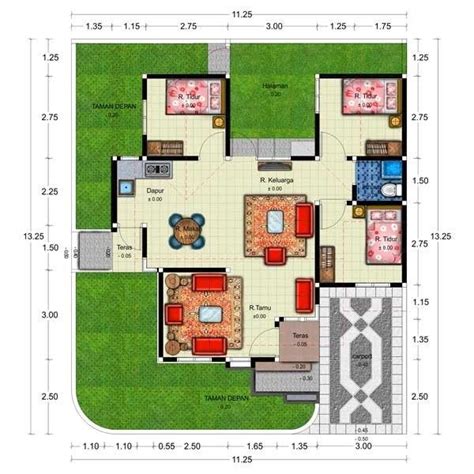 Contoh Denah Rumah Type 70 Desain Rumah Idaman