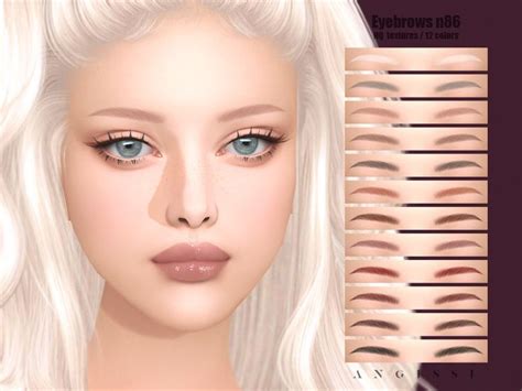 ANGISSI S Eyebrows N86 In 2024 Sims 4 Cc Makeup Sims 4 Makeup Cc