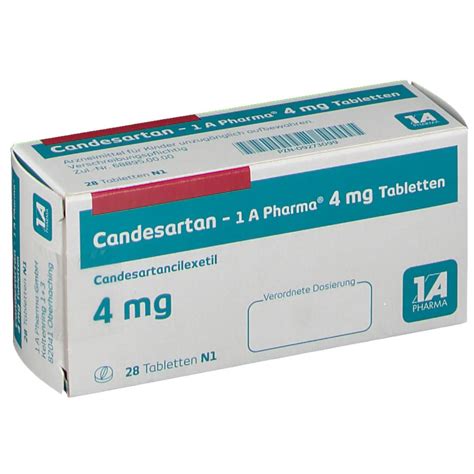 Candesartan 1A Pharma® 4Mg 28 St mit dem E-Rezept kaufen - Shop Apotheke