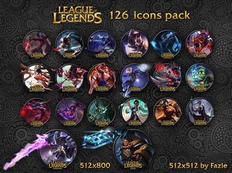 League of Legends icons by Fazie by fazie69 on DeviantArt