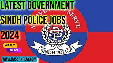 Latest Government Sindh Police Jobs 2024 Hassan Play