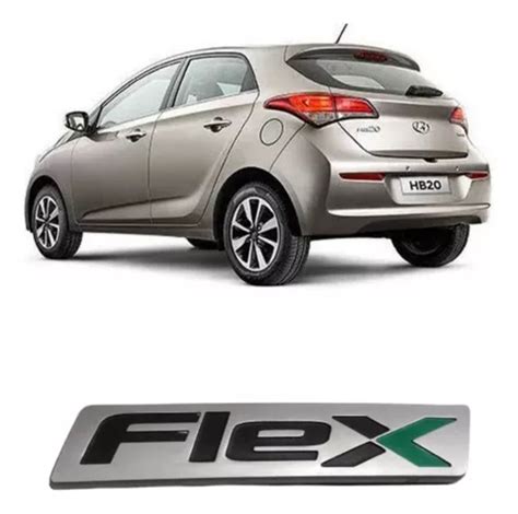 Emblema Escrito Flex Original Hyundai Hb Ix Tucson