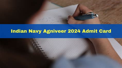 Indian Navy Agniveer Admit Card For Ssr Mr Posts Issued At