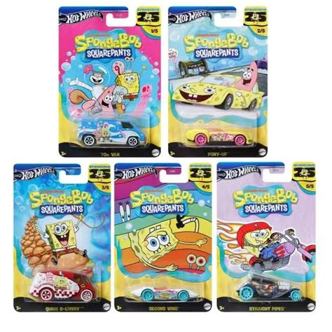 Versão cartoon Hot Wheels Do SpongeBob SquarePants Patrick Star Modelo De Carro De Liga