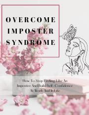 Overcome Imposter Syndrome Pdf Overcome Imposter Syndrome How To