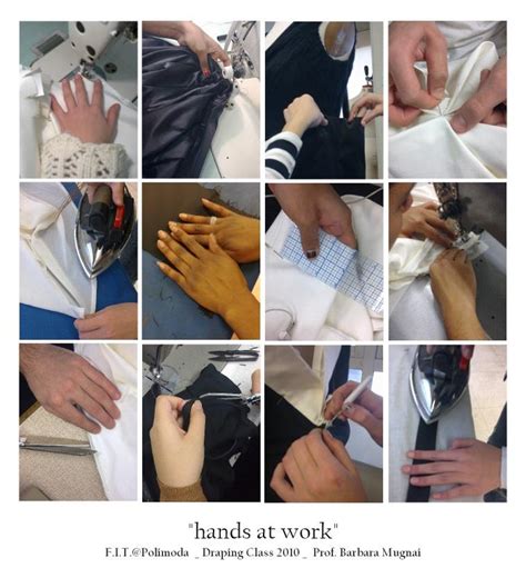 A Collage Of Photos Showing Different Hands Working On Sewing And