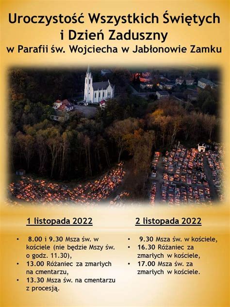 Parafia Pw Wi Tego Wojciecha W Jab Onowie Zamku