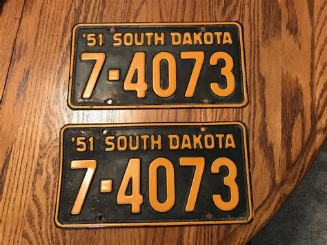 South Dakota Personalized Plate Availability