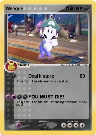 Pokémon Weegee 1412 1412 Death Stare My Pokemon Card