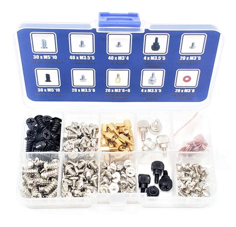 228 Pcs Pc Computer Screws Assortment Kit For Computer Hard Drive