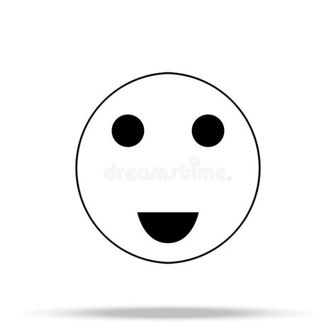 Gui O De La L Nea Smiley L Nea Fina Emoticons De La Sonrisa Aislados En