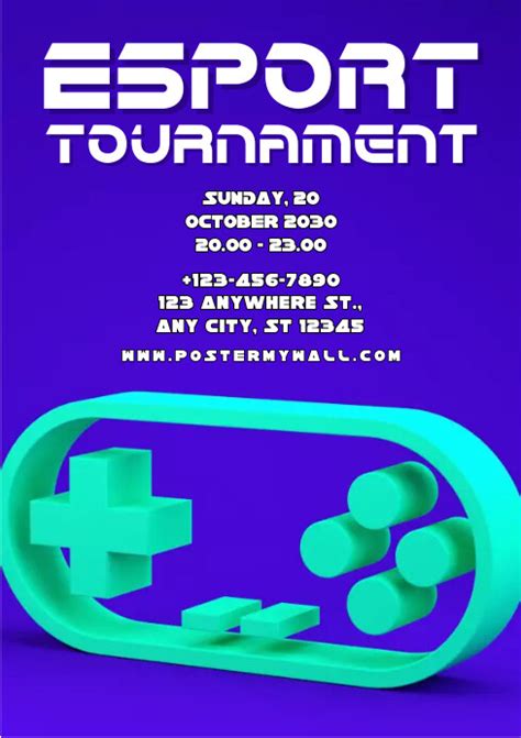 Esport Tournament Flyer Template Postermywall