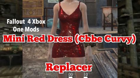 Mini Red Dress Cbbe Curvy Replacer Fallout 4 Xbox One Mods Youtube