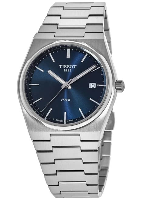 Tissot PRX Quartz Blue Dial Steel Men S Watch T137 410 11 041 00