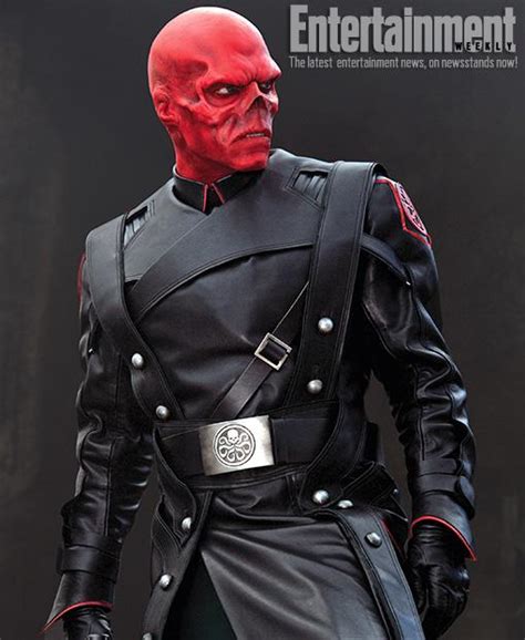 Hugo Weaving looks amazing as the Red Skull in Captain America movie