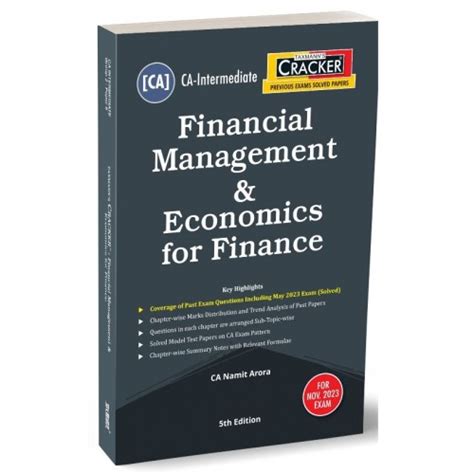 Taxmann S Cracker On Financial Management Economics For Finance For