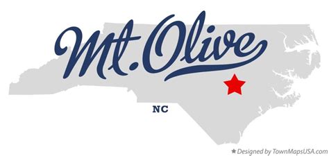 Map of Mt.Olive, NC, North Carolina