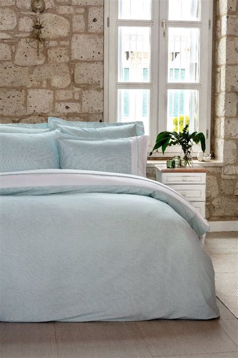 Özdilek Soft Linen Mint Kleur Tweepersoons Satijnen