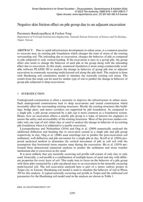 PDF Negative Skin Friction Effect On Pile Group Due To An Adjacent