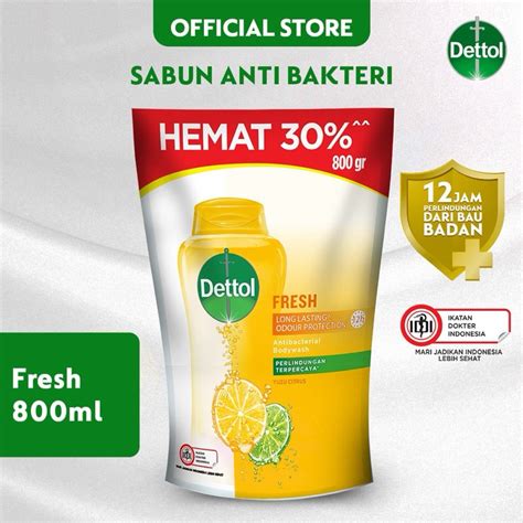 Jual Dettol Sabun Mandi Cair Anti Bakteri Fresh Gr Shopee Indonesia