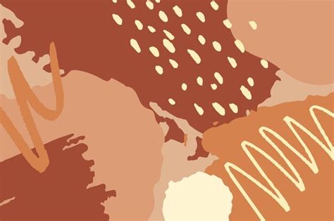 Premium Vector Organic Abstract Shapes In Nude Pastel Colors Neutral