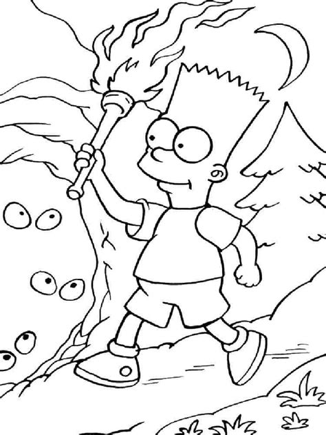 Genial Bart Simpson Para Colorear Imprimir E Dibujar Dibujos Porn Sex