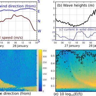 (a) Wind speed, wind direction and (c) significant wave height over a... | Download Scientific ...