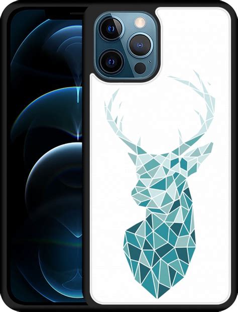 IPhone 12 Pro Max Hoesje Design Op Glas Art Deco Deer Designed By